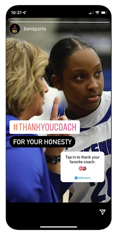 BSN Sports Instagram Story